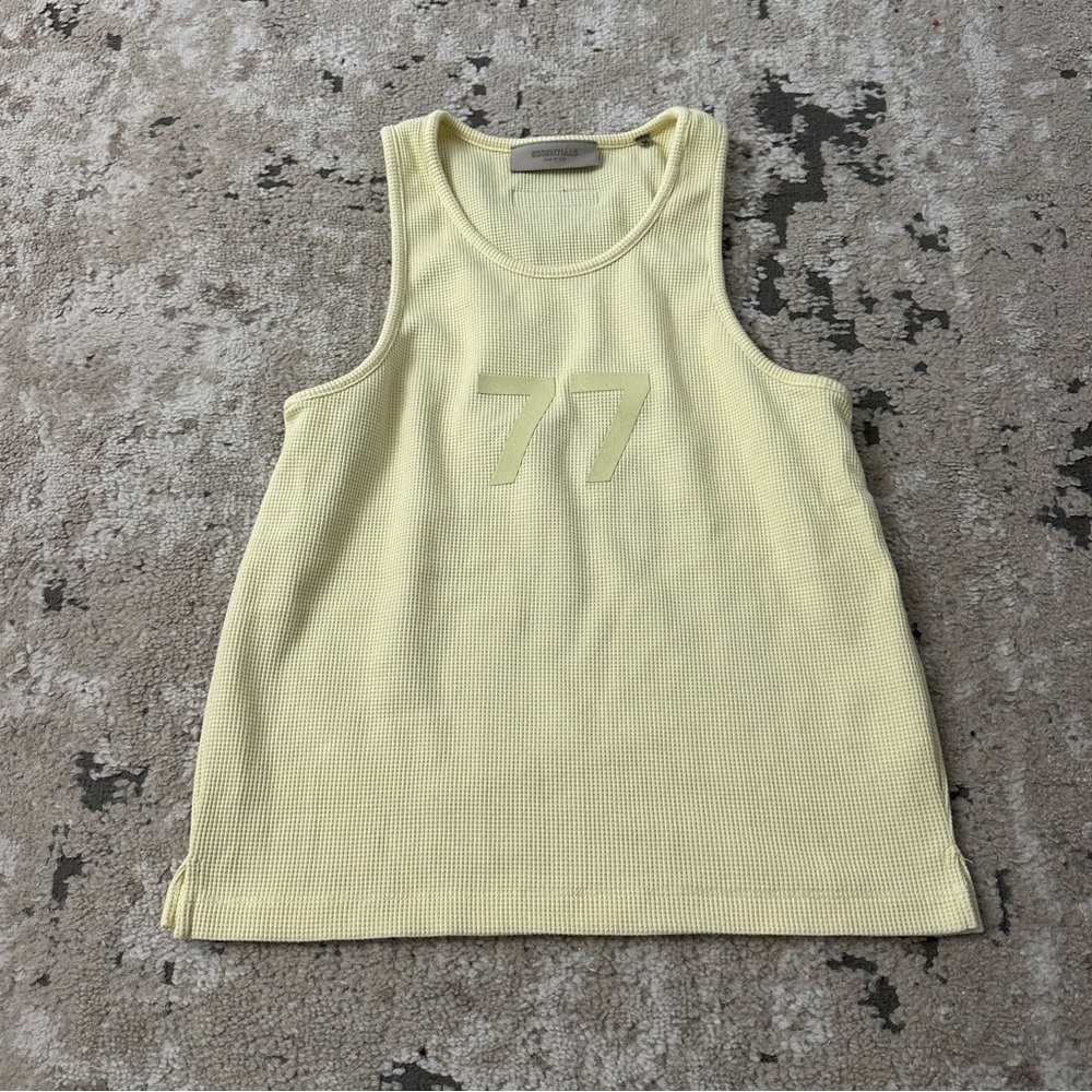 Fear of God Essentials Tank Top 'Egg Shell' Size Medium